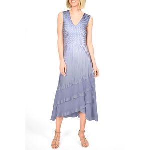 komarov a line dress Komarov Lace Sleeve Watercolor Dress, Turquoise – Evie Lou
